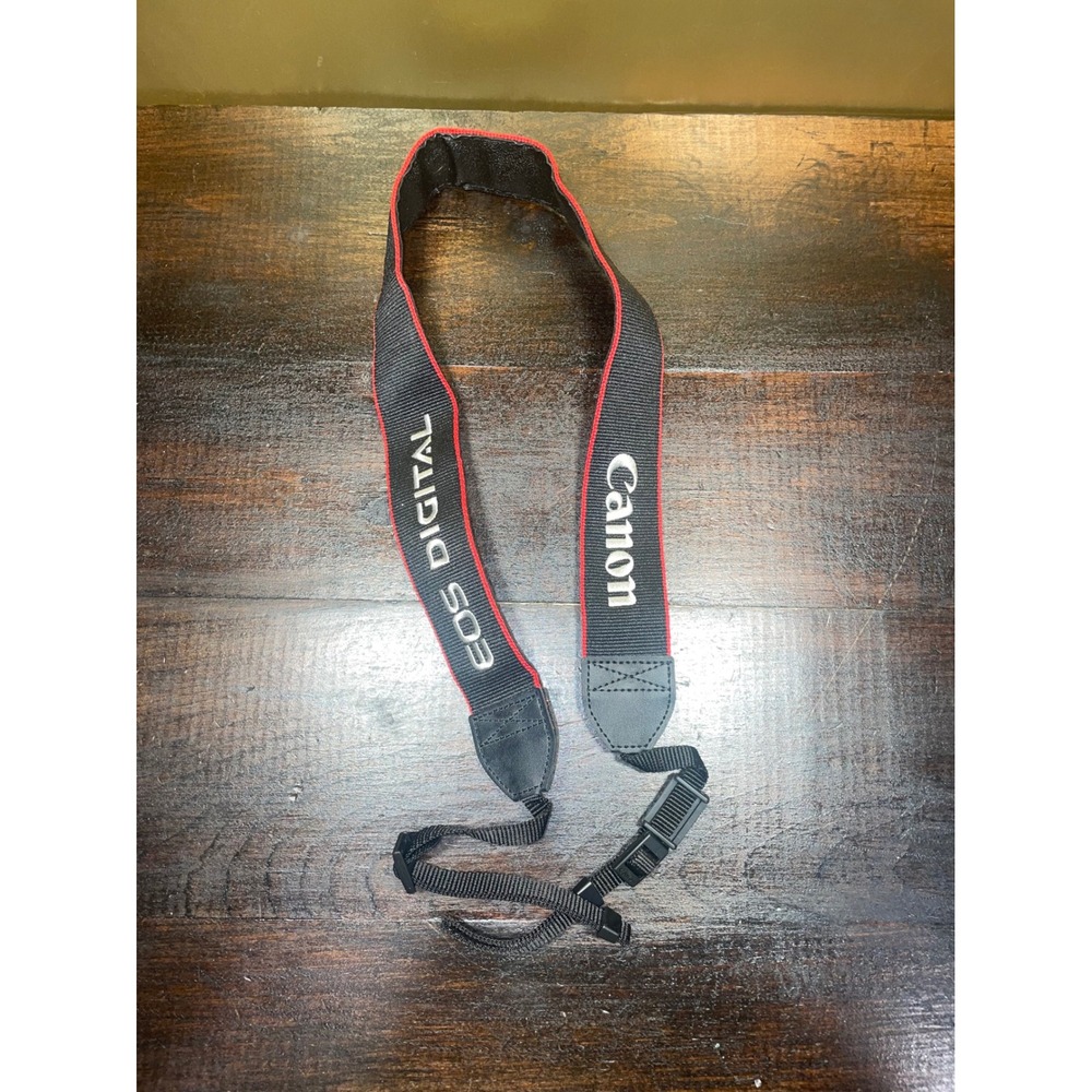 Canon‎ EOS Digital Camera Strap Neck Shoulder Sling Black Red Adjustable